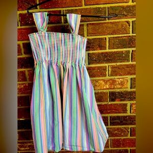 Colorful Striped Kids Dress